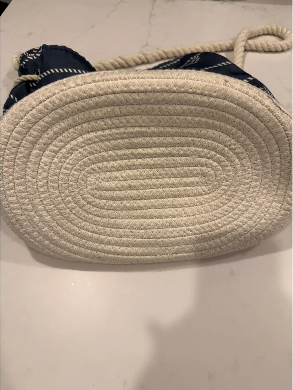 Michigan Nautical Rope Tote Bag
